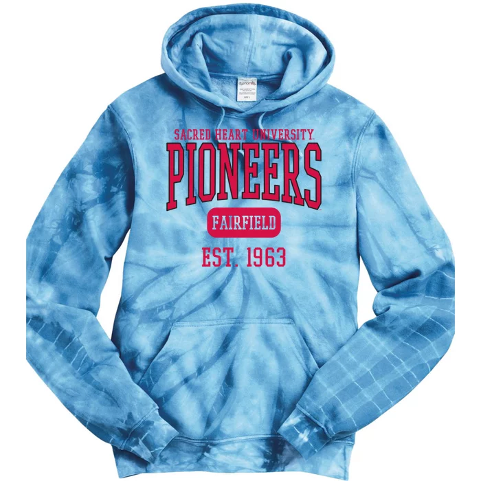 Sacred Heart University Pioneers Est. Date Tie Dye Hoodie