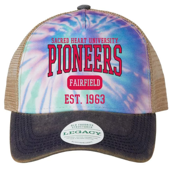 Sacred Heart University Pioneers Est. Date Legacy Tie Dye Trucker Hat