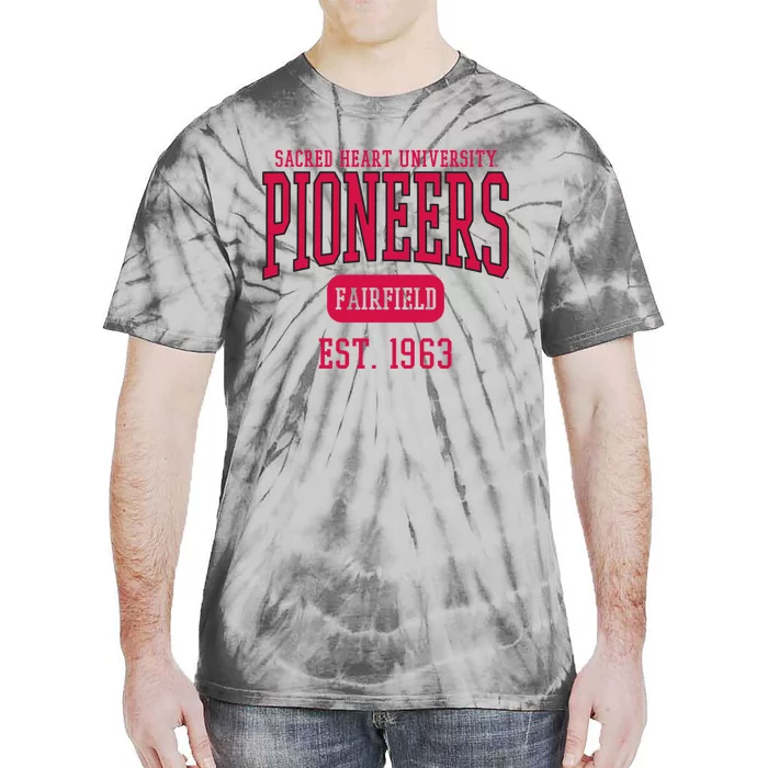 Sacred Heart University Pioneers Est. Date Tie-Dye T-Shirt