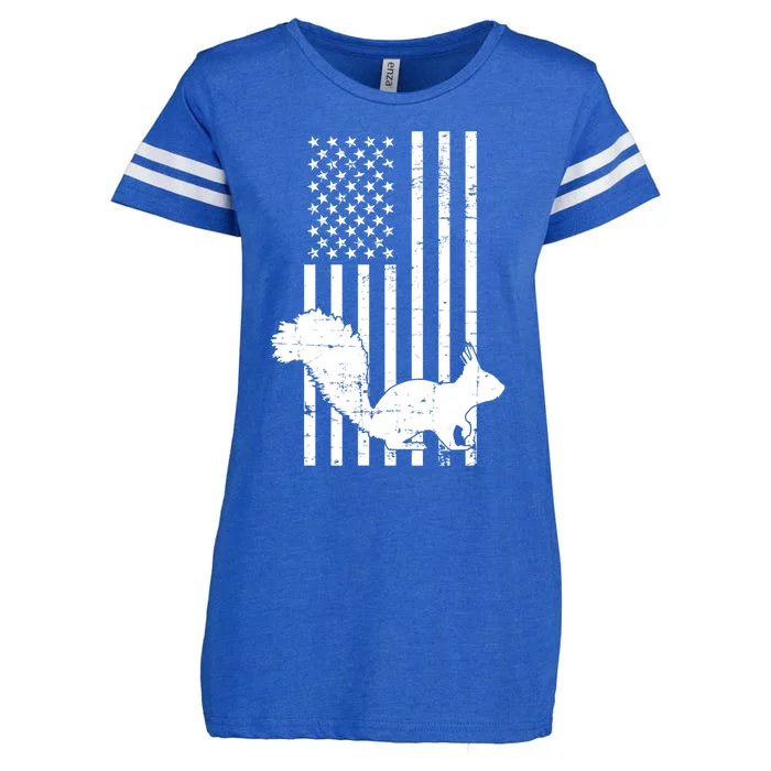 Squirrel Hunting Us Flag Squirrel Hunter Great Gift Enza Ladies Jersey Football T-Shirt