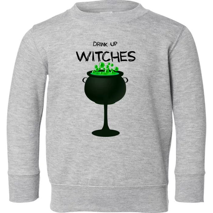 Spooky Halloween Up Witches Cauldron Cool Gift Toddler Sweatshirt