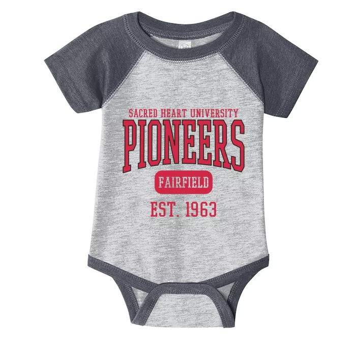 Sacred Heart University Pioneers Est. Date Sweatshirt Infant Baby Jersey Bodysuit