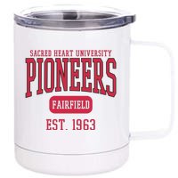 Sacred Heart University Pioneers Est. Date Sweatshirt 12 oz Stainless Steel Tumbler Cup