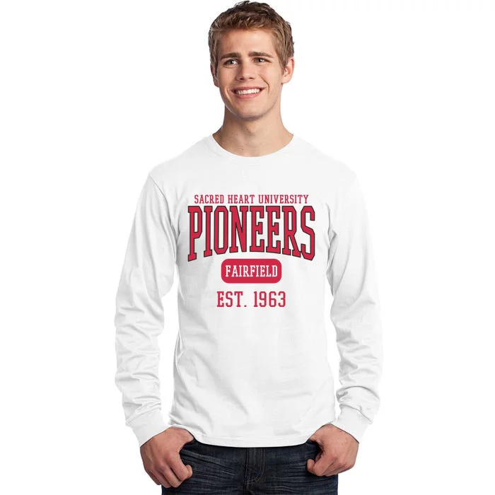 Sacred Heart University Pioneers Est. Date Sweatshirt Tall Long Sleeve T-Shirt