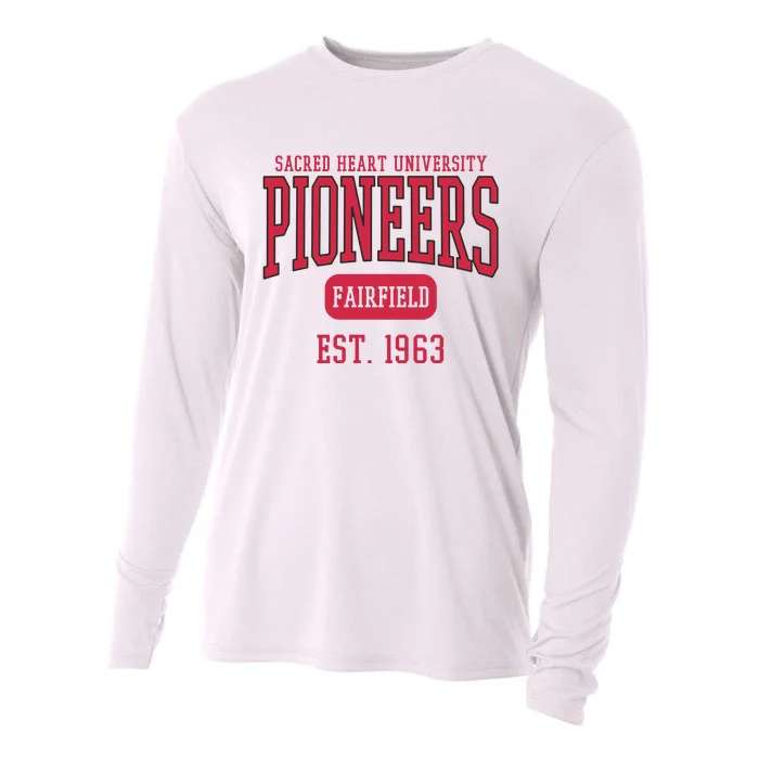 Sacred Heart University Pioneers Est. Date Sweatshirt Cooling Performance Long Sleeve Crew