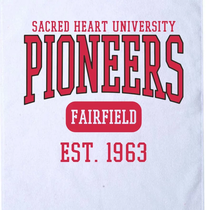 Sacred Heart University Pioneers Est. Date Sweatshirt Platinum Collection Golf Towel