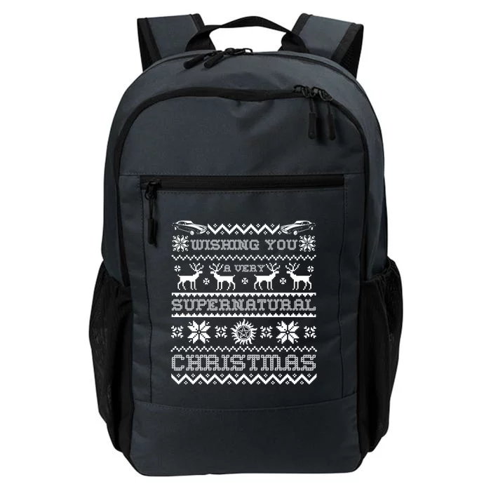 Supernatural Holiday Ugly Sweater Daily Commute Backpack