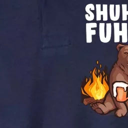 Shuh Duh Fuh Cup Bear Drinking Beer Camping Softstyle Adult Sport Polo