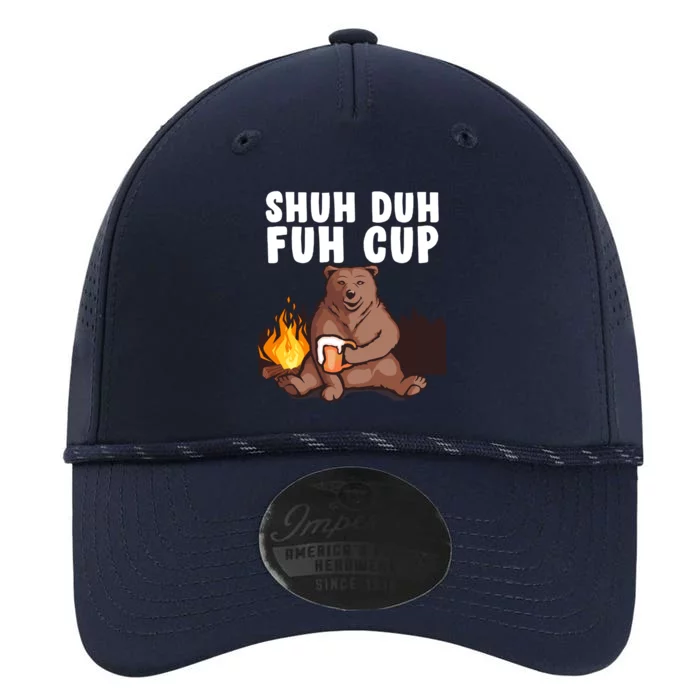 Shuh Duh Fuh Cup Bear Drinking Beer Camping Performance The Dyno Cap