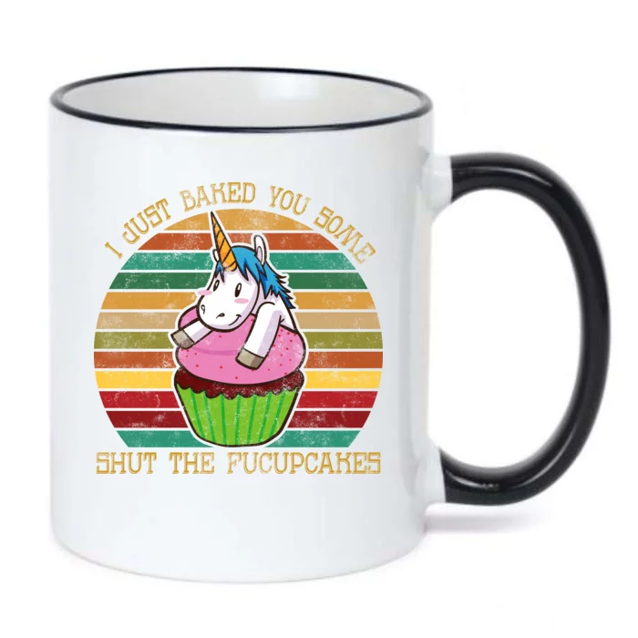 Shut The Fucupcakes Black Color Changing Mug