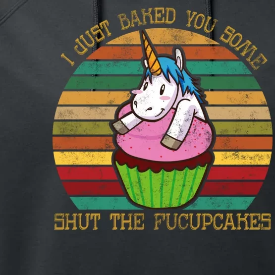 Shut The Fucupcakes Performance Fleece Hoodie