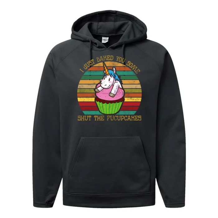 Shut The Fucupcakes Performance Fleece Hoodie