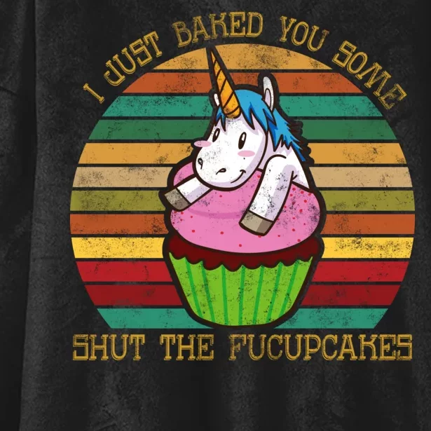 Shut The Fucupcakes Hooded Wearable Blanket