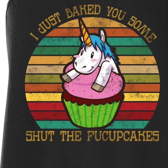 Shut The Fucupcakes Women's Racerback Tank