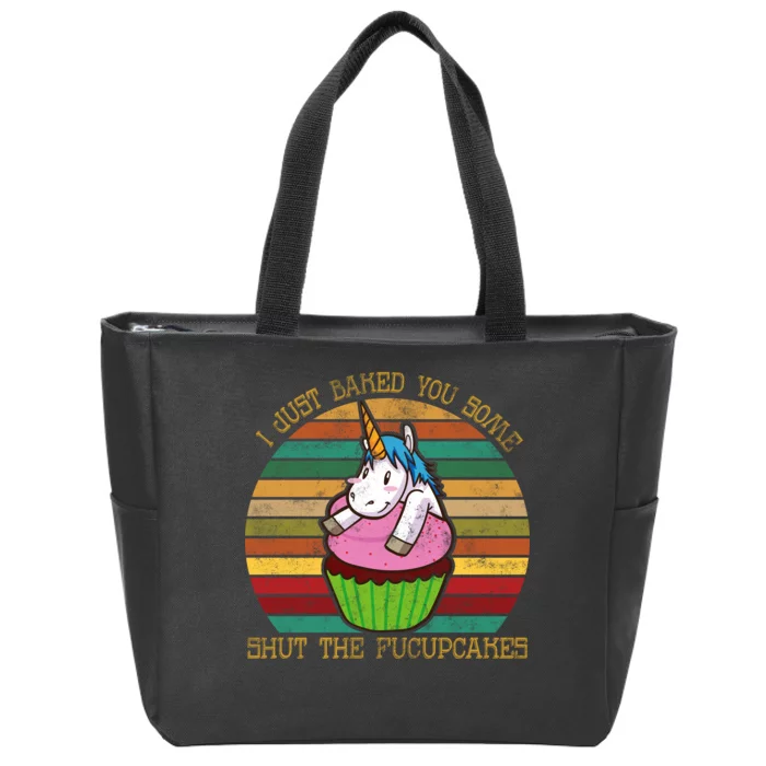 Shut The Fucupcakes Zip Tote Bag