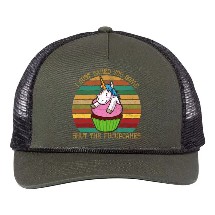 Shut The Fucupcakes Retro Rope Trucker Hat Cap