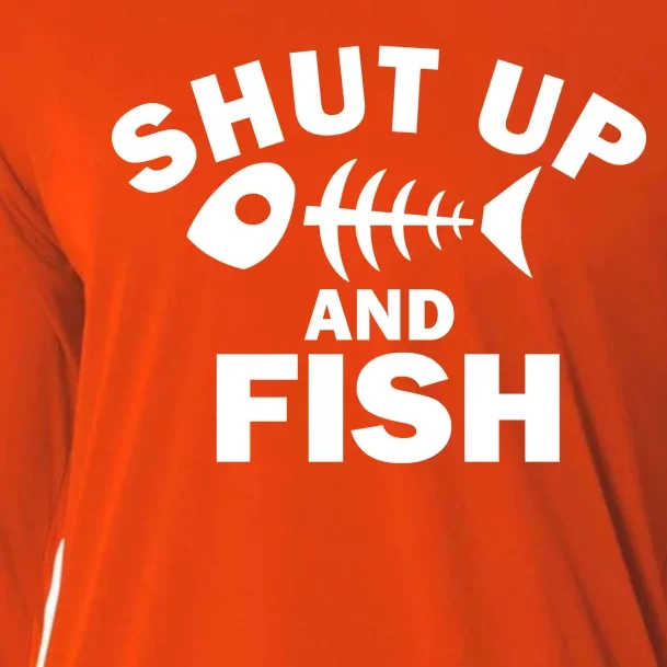 Shut Up And Fish Fishing Cooling Performance Long Sleeve Crew