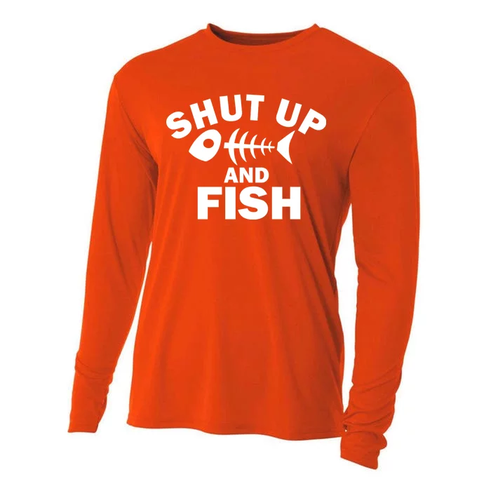 Shut Up And Fish Fishing Cooling Performance Long Sleeve Crew