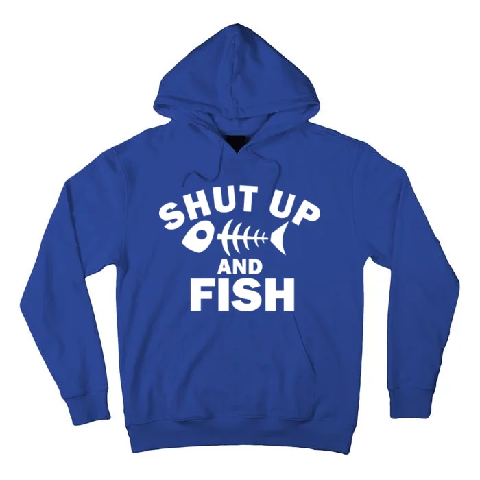 Shut Up And Fish Fishing Tall Hoodie