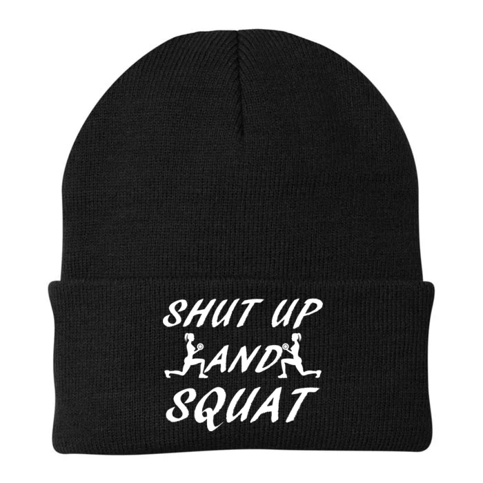 Shut Up And Squat Gym Fitness Workout Knit Cap Winter Beanie