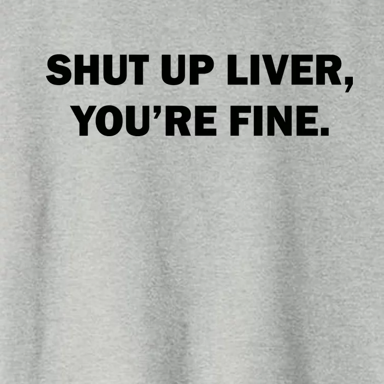 Shut Up Liver Women's Crop Top Tee