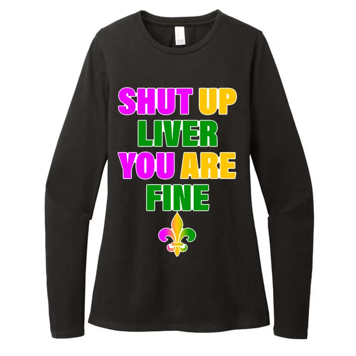 Shut Up Liver You Are Fine Mardi Gras Spade Womens CVC Long Sleeve Shirt