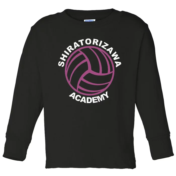 Shiratorizawa High Volleyball Practice Anime Manga Cosplay Toddler Long Sleeve Shirt