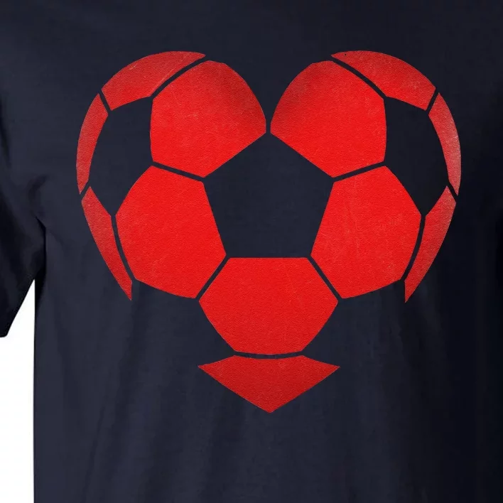 Soccer Heart Valentine's Day Fors Gift Tall T-Shirt