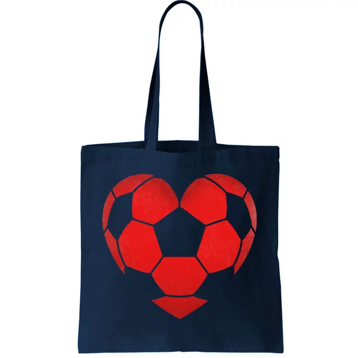 Soccer Heart Valentine's Day Fors Gift Tote Bag