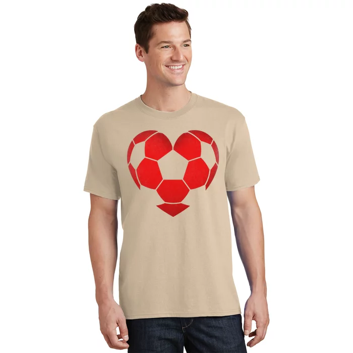 Soccer Heart Valentine's Day Fors Gift T-Shirt