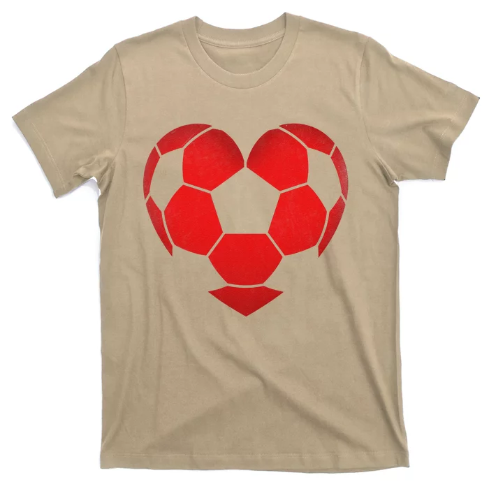 Soccer Heart Valentine's Day Fors Gift T-Shirt