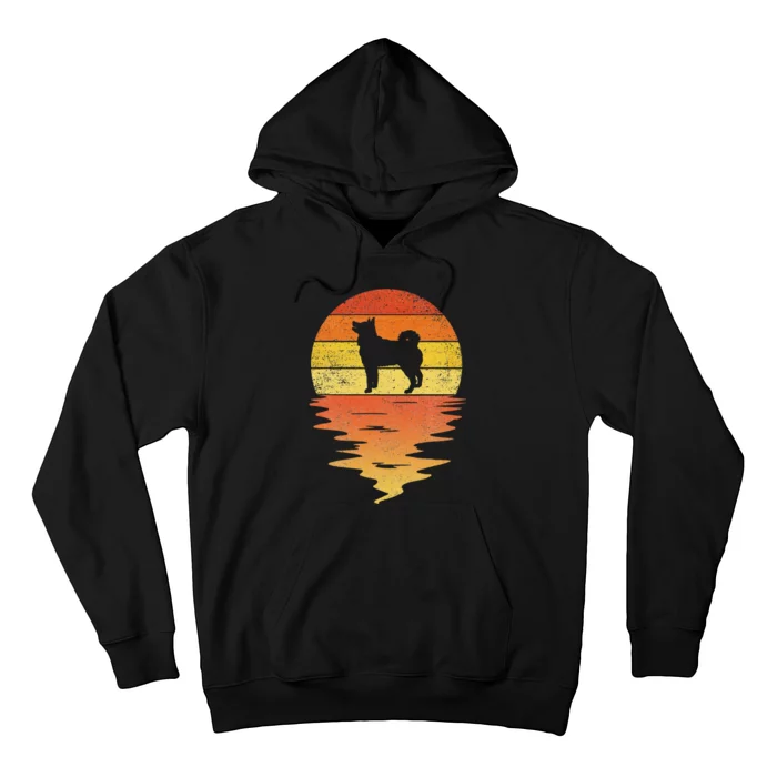 Siberian Husky vintage retro sunset Siberian Husky Hoodie