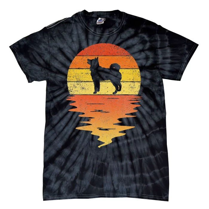 Siberian Husky vintage retro sunset Siberian Husky Tie-Dye T-Shirt