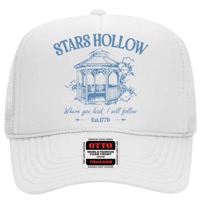 Stars Hollow Vintage Style High Crown Mesh Trucker Hat