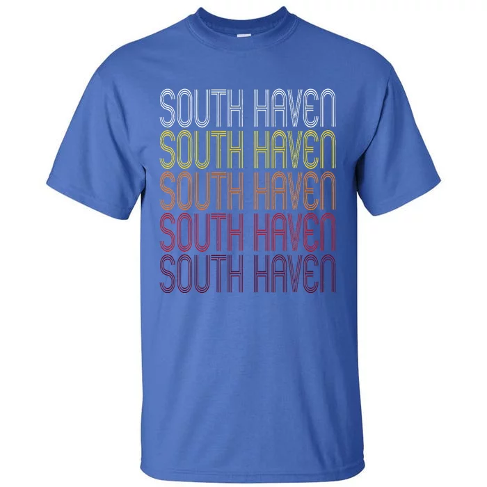 South Haven Vintage Style Michigan Tall T-Shirt