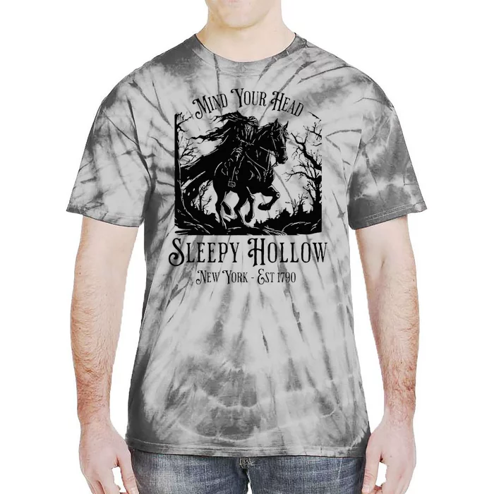 Sleepy Hollow Vintage Headless Horseman Halloween Tie-Dye T-Shirt