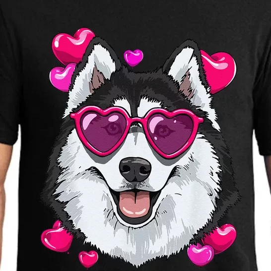 Siberian Husky Valentines Lovers Dog Breeders Owner Keeper Pajama Set