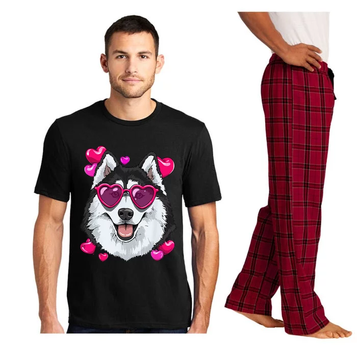 Siberian Husky Valentines Lovers Dog Breeders Owner Keeper Pajama Set