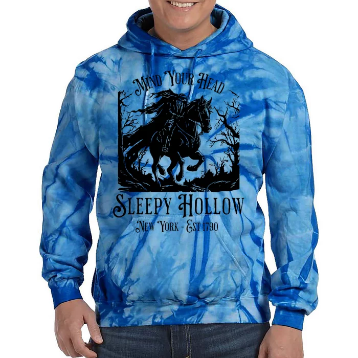 Sleepy Hollow Vintage Headless Horseman Halloween Tie Dye Hoodie