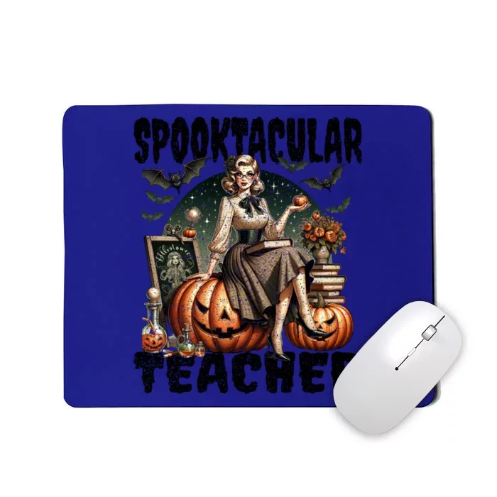 Spooktacular Halloween Vintage Design For Teachers Gift Mousepad