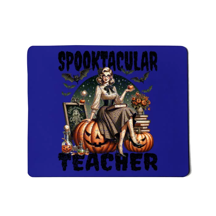 Spooktacular Halloween Vintage Design For Teachers Gift Mousepad