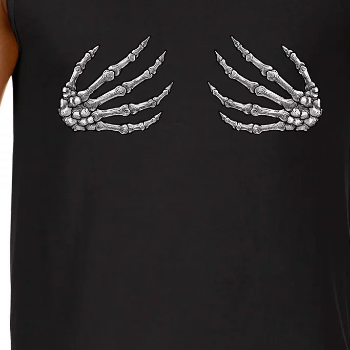 Skeleton Hands Women Spooky Halloween Rock Band Concerts Comfort Colors® Tank Top