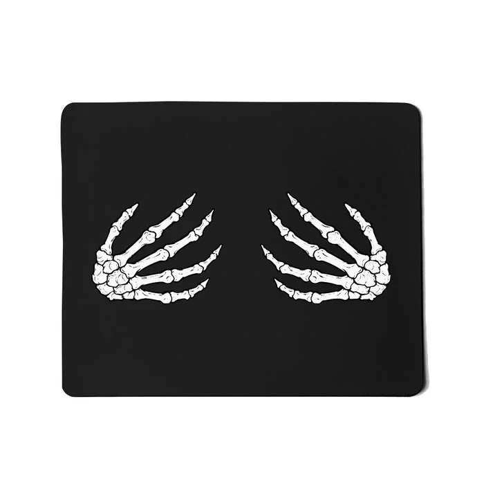 Skeleton Hands Women Spooky Halloween Rock Band S Mousepad