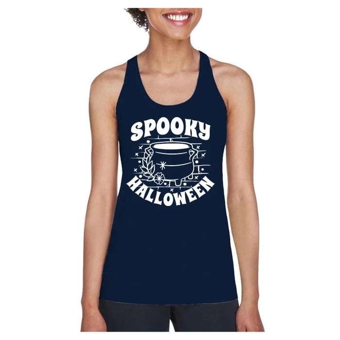 Spooky Halloween Witch Potion Women's Racerback Tank