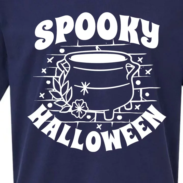 Spooky Halloween Witch Potion Sueded Cloud Jersey T-Shirt