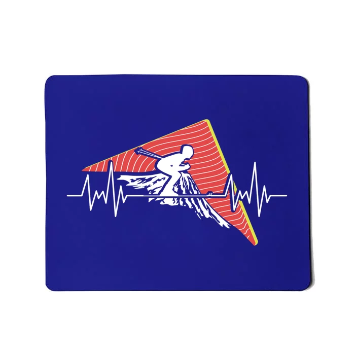 Skiing Heartbeat Winter Sports Mountains Skier Ski Cool Gift Mousepad