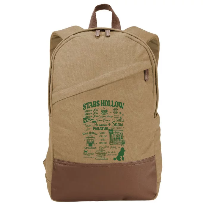 Stars Hollow Where You Lead I Will Follow Cotton Canvas Backpack