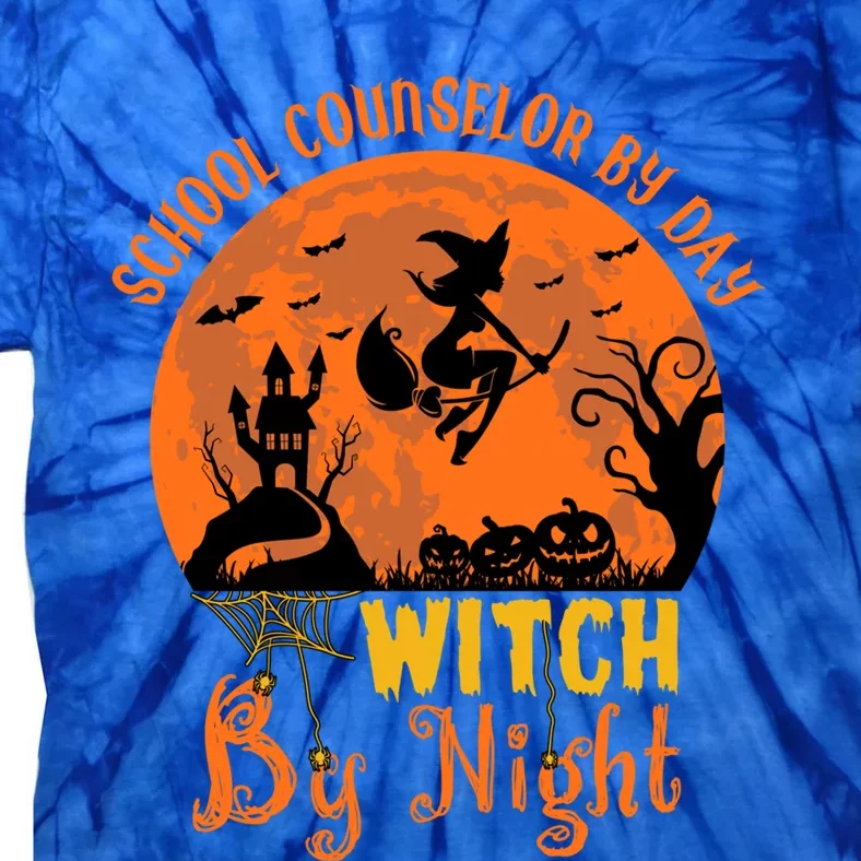 Spooky Halloween Witch Moon For Directors And Teachers Gift Tie-Dye T-Shirt