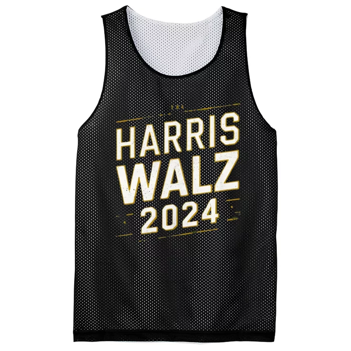 Support Harris Walz 2024 Election Kamala Harris Tim Watz Mesh Reversible Basketball Jersey Tank