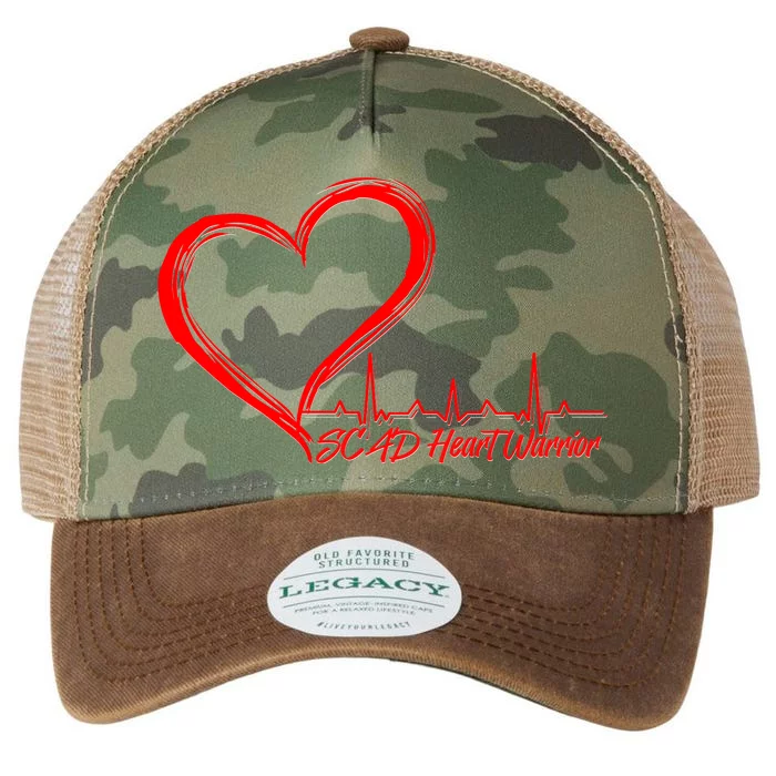 SCAD Heart Warrior Heartbeat Heart Health Awareness Legacy Tie Dye Trucker Hat